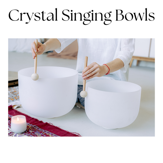 The Frosted Quartz Crystal Singing Bowl – Harmonic Sound Healing & Meditation Instrument