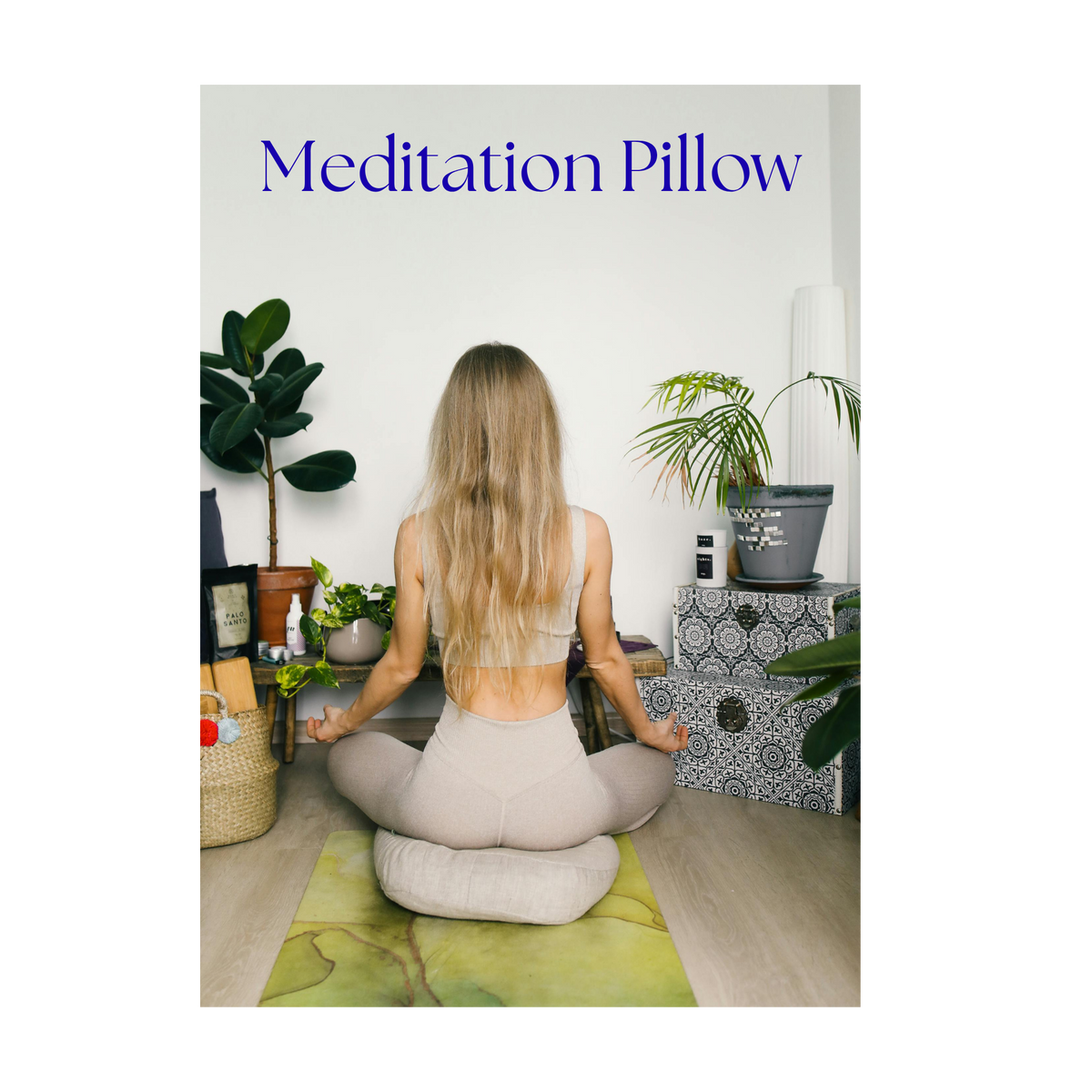 The Mindful Mindset Meditation Pillow – Ergonomic Zafu Cushion for Spine Alignment