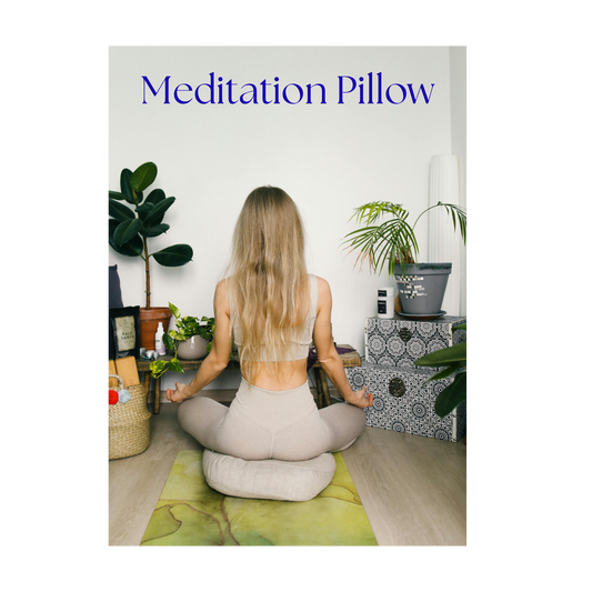 The Mindful Mindset Meditation Pillow – Ergonomic Zafu Cushion for Spine Alignment